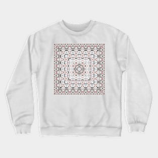 Arabic ornate square pattern Crewneck Sweatshirt